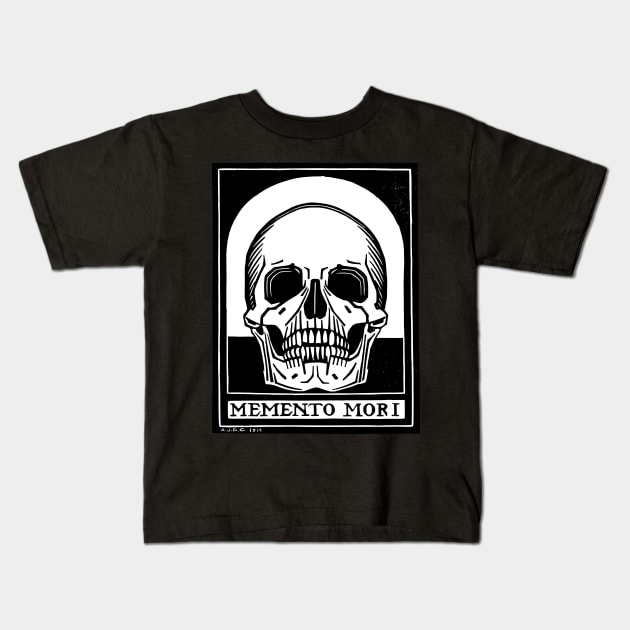 Memento Mori Kids T-Shirt by Silvercrystal